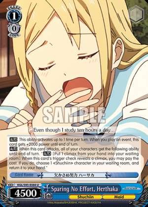 Sparing No Effort, Herthaka