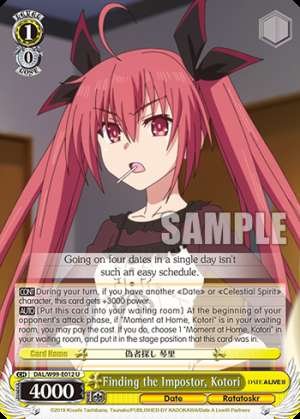 Finding the Impostor, Kotori