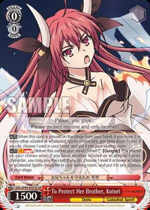 To Protect Her Brother, Kotori