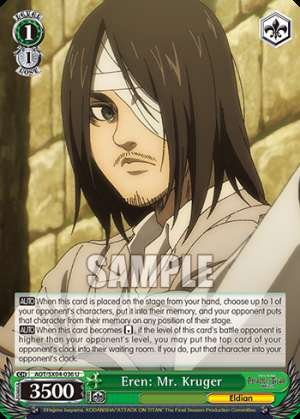Eren: Mr. Kruger