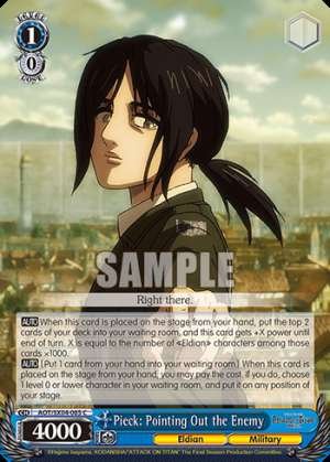 Pieck: Pointing Out the Enemy