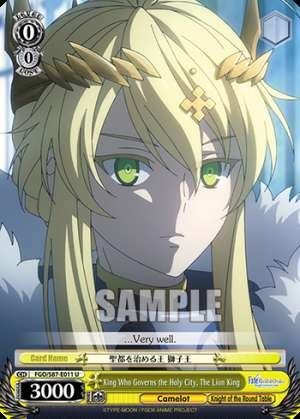 King Who Governs the Holy City, The Lion King