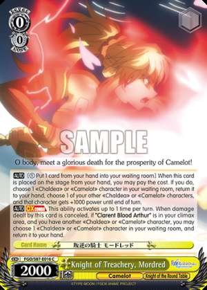 Knight of Treachery, Mordred