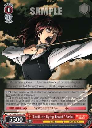 "Until the Dying Breath" Sasha
