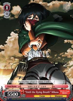 "Until the Dying Breath" Mikasa
