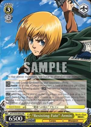 "Resisting Fate" Armin