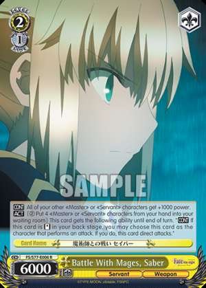 Battle With Mages, Saber