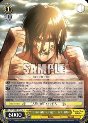 "Humanity's Rage" Eren Titan