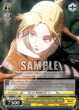 "104th Cadet Corps Class" Annie