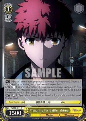 Preparing for Battle, Shirou