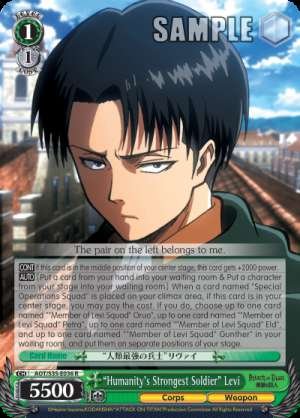 "Humanity's Strongest Soldier" Levi