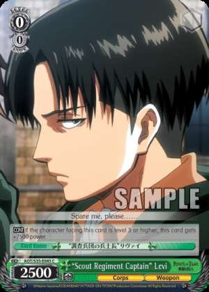"Scout Regiment Captain" Levi