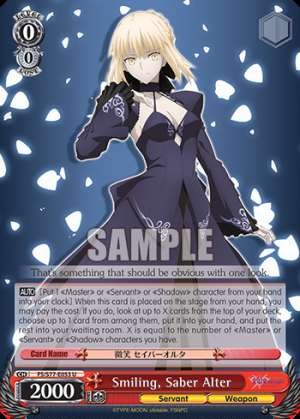 Smiling, Saber Alter