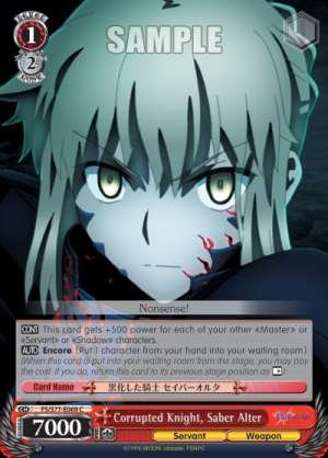 Corrupted Knight, Saber Alter