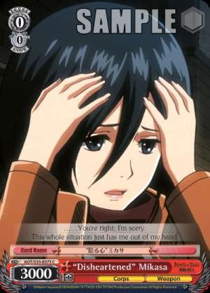"Disheartened" Mikasa
