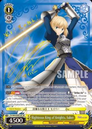 Righteous King of Knights, Saber