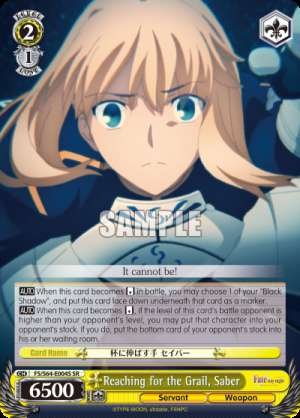 Reaching for the Grail, Saber