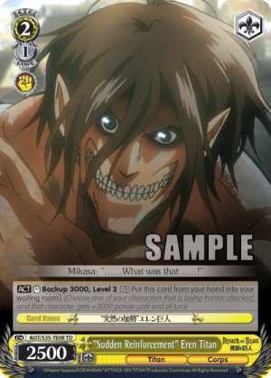 "Sudden Reinforcement" Eren Titan