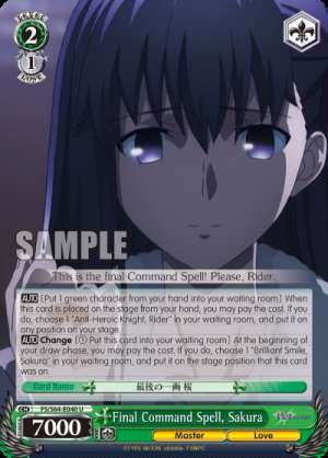 Final Command Spell, Sakura