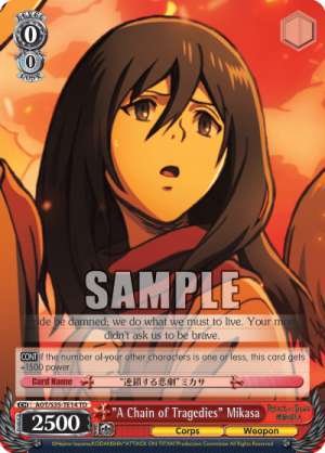 "A Chain of Tragedies" Mikasa