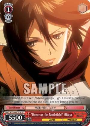 "Honor on the Battlefield" Mikasa