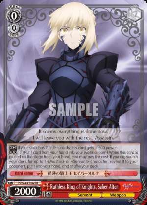 Ruthless King of Knights, Saber Alter