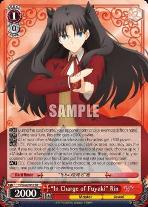 "In Charge of Fuyuki" Rin