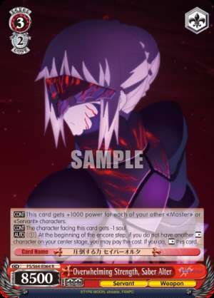 Overwhelming Strength, Saber Alter