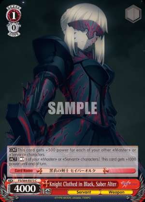 Knight Clothed in Black, Saber Alter