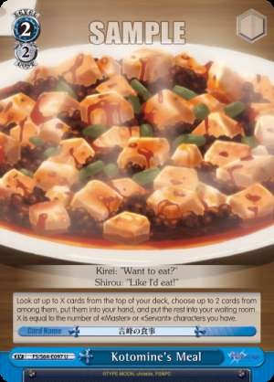 Kotomine's Meal