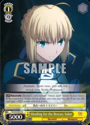 Heading for the Rescue, Saber