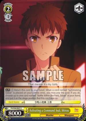 Activating a Command Seal, Shirou