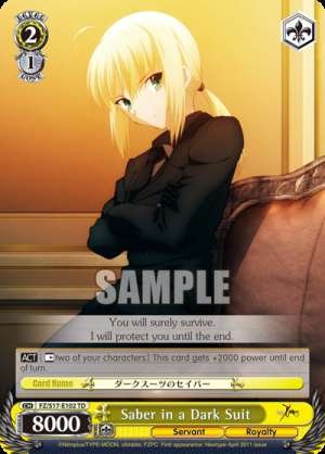 Saber in a Dark Suit