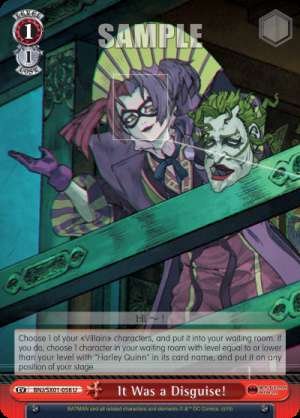It Was a Disguise!