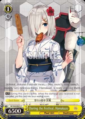 During the Festival, Hamakaze