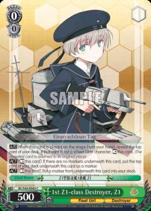 1st Z1-class Destroyer, Z1