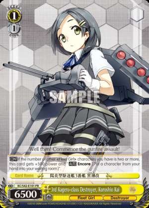 3rd Kagero-class Destroyer, Kuroshio Kai