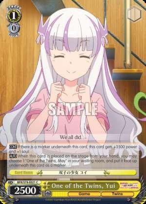 One of the Twins, Yui