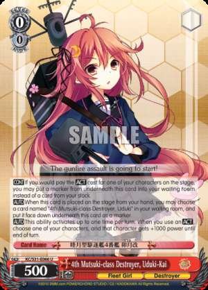 4th Mutsuki-class Destroyer, Uduki-Kai