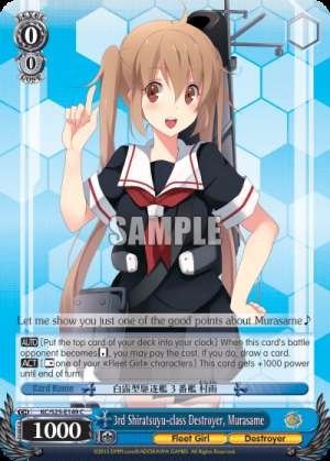 3rd Shiratsuyu-class Destroyer, Murasame