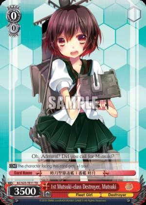 1st Mutsuki-class Destroyer, Mutsuki