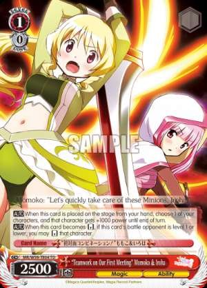 "Teamwork on Our First Meeting" Momoko & Iroha