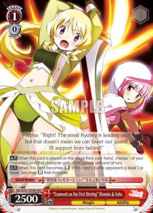 "Teamwork on Our First Meeting" Momoko & Iroha