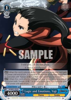 Logic and Emotions, Yuji