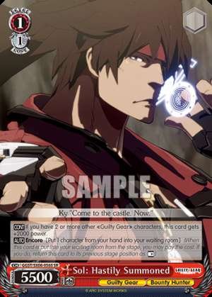 Sol: Hastily Summoned