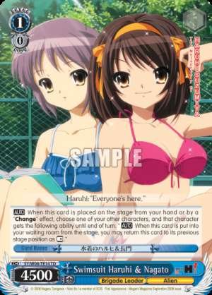Swimsuit Haruhi & Nagato
