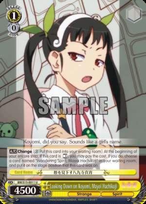 Looking Down on Koyomi, Mayoi Hachikuji