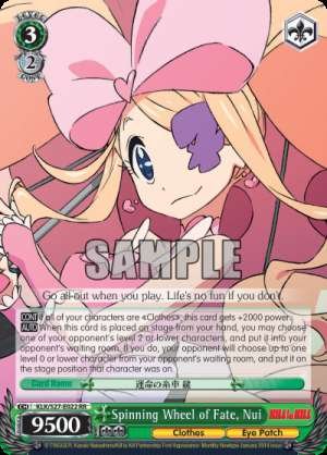 Spinning Wheel of Fate, Nui