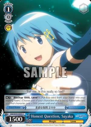Honest Question, Sayaka