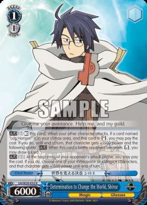 Determination to Change the World, Shiroe